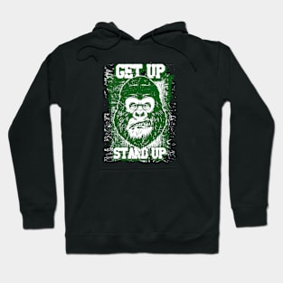 get up stand up - grunge gorilla graphic Hoodie